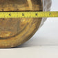 Brass Planter Pot Ribbed Fluted Bowl India 9.5" Indoor Outdoor Plant Decor Vtg