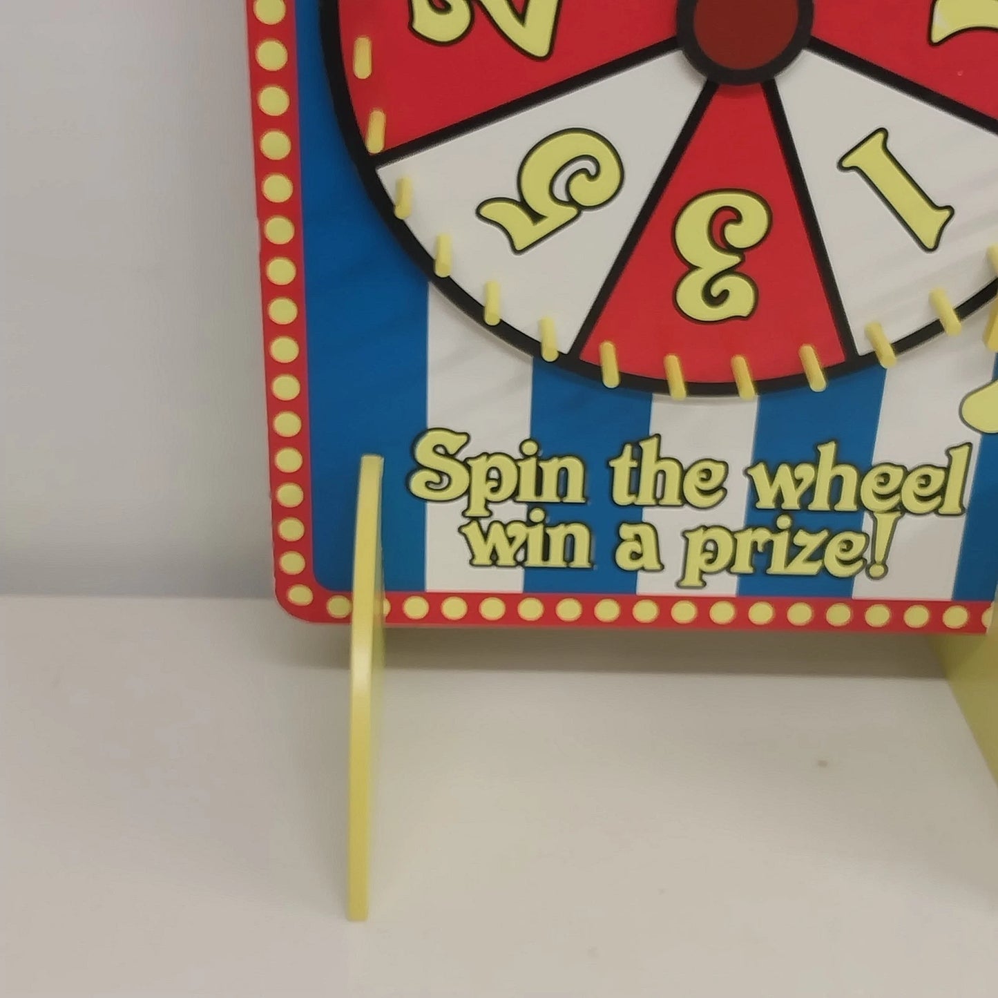 Fun Express Spin-A-Prize Wheel Carnival Party Spinner Game 22" Missing 2 Pegs