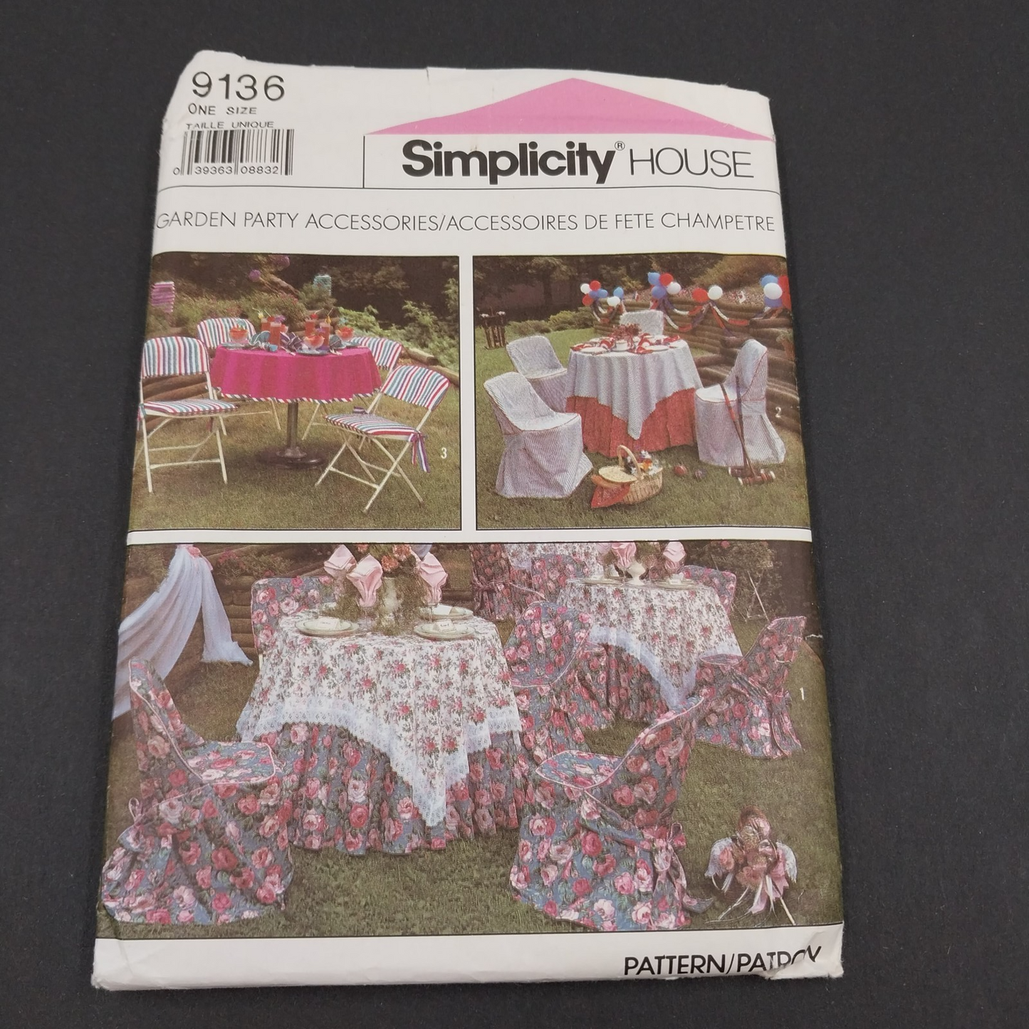 Simplicity 9136 Vintage Sewing Pattern Garden Party Accessories Uncut 1980's