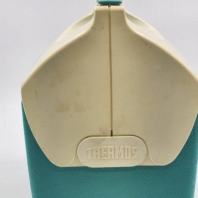 Thermos 7707 Cool Date 7 Quart Split Lid Lunchbox Green White Cooler 11"x8"