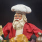 Kurt Adler Figurine Fabriche Santa Serving a Full Turkey Dinner 10.5" Tall 1994