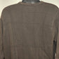 IZOD Sweater Brown Pullover Men's XLT Crewneck Cotton Long Sleeve Square Design