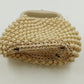 Marcus Brothers Beaded Clutch Purse Handbag Lucite Handle Vintage Italy 1960s