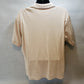 Van Heusen Men's Short Sleeve Polo Rugby Shirt Size XL Beige 100% Cotton