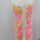 Lilly Pulitzer Sz 8 Pink White Lace Lined Back Zip Sleeveless Retro Dress