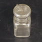Hazel Atlas Half Pint Square Canning Jar Wire Bail Lid Clear Glass 5" Vintage