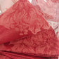 Target Ruby Poinsettia Red Damask Oval Tablecloth 60" x 84" NOS 2003 Holiday