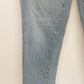 Eileen Fisher Women Light Wash Straight Leg Jeans Size 6 Distressed Cotton Denim