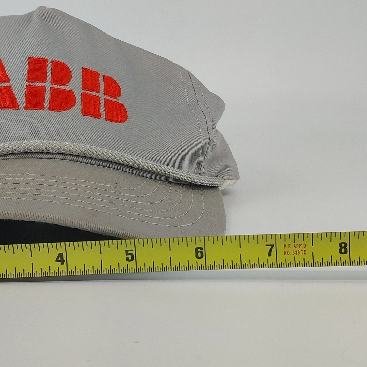 Paramount ABB Gray Logo Cap Leather Buckle USA High Profile Hat Rope Cotton
