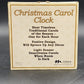 Feldstein Snowman Family Christmas Wall Clock 8" Plays 12 Carols Light Sensor