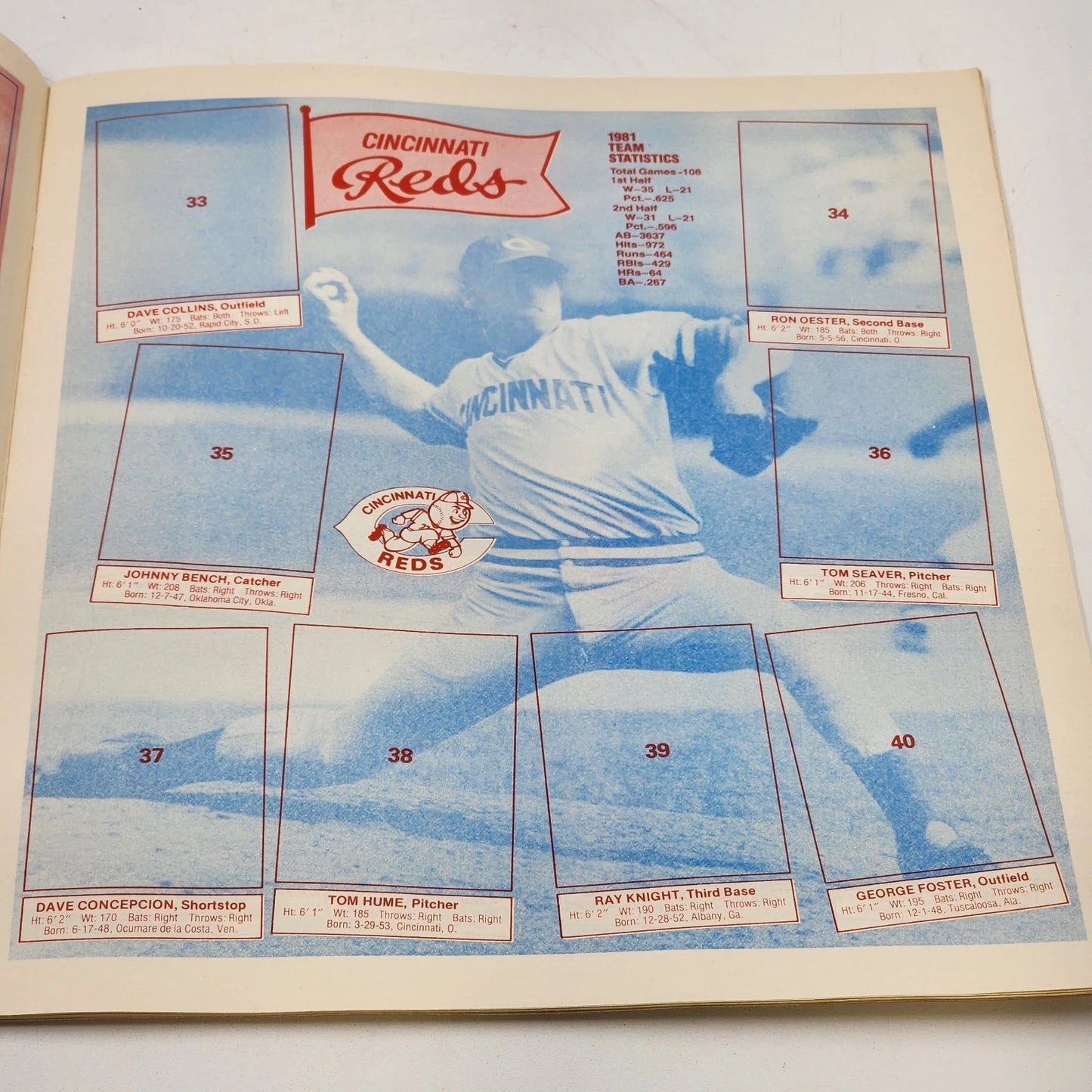 1982 Topps Baseball Sticker Album Empty Never Used Gary Carter Cover Vintage