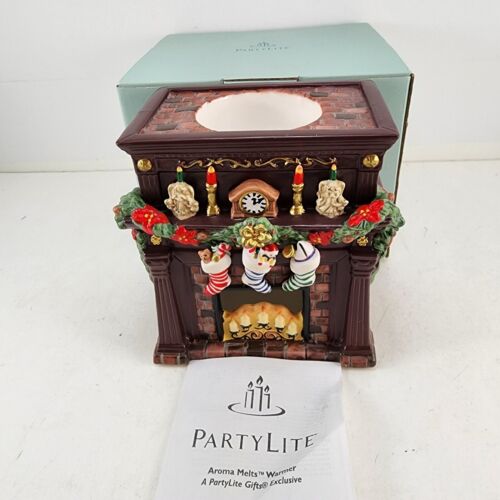 Hearthside Aroma Melts Candle Warmer P8115 PartyLite Christmas Fireplace NOS