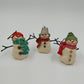 Hallmark Keepsake 1999 Christmas Ornament The Snowmen of Mitford Set of 3 Vtg