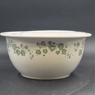 Corelle Callaway Ivy 3pc Mixing Bowl Set 1-2-3 Qt Nesting Heavy Stoneware