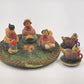 Popular Imports 8pc Mini Tea Set Chicken Roaster Polystone Resin Decorative 1995