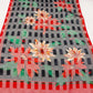 Cejon Accessories Oblong Scarf Multicolor Floral Black Red Border 60” x 13"
