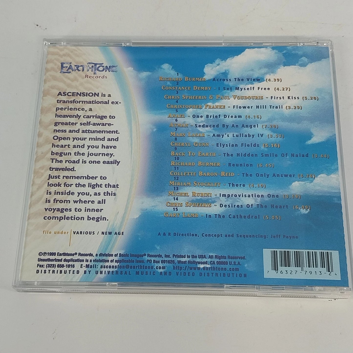 Ascension CD New Age Ambient Relaxation Meditation Instrumental Naturescapes