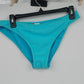 Capri Womens Tankini 2 Piece Swimsuit XL Turquoise Eyelet Lace Front Nylon Blend