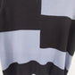 Designers Originals Color Block Top Women XL Black Blue Short Sleeve Cotton