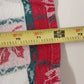 Christmas Woven Checkerboard Tablecloth Santa Snowman Red Green 52" x 72"