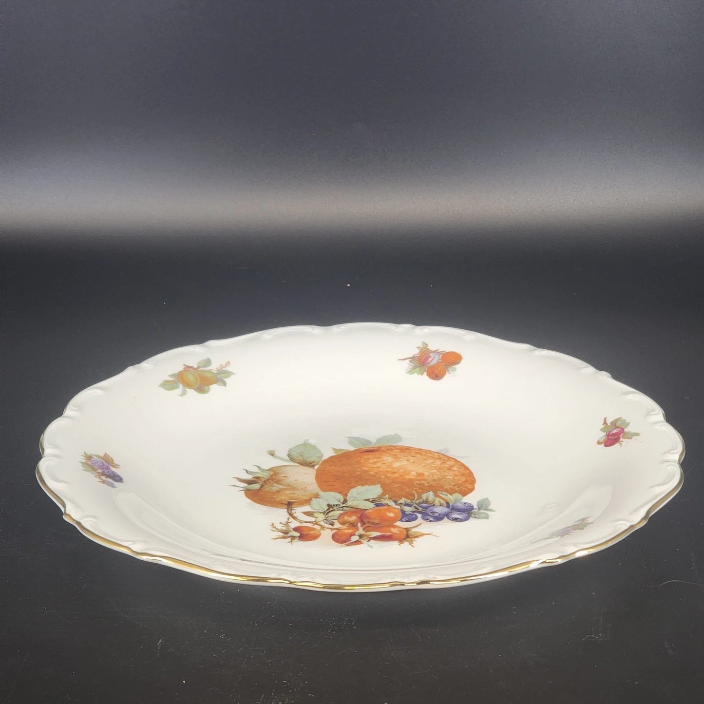 Schumann Arzberg Bavaria Fruit Platter 11.75 Gold Rim