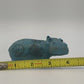 Berlin Design Blue Hippopotamus Pottery Figurine Egyptian Art William Hippo 4"