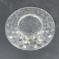 Vintage Jeannette Cube Pattern Bread Plate Clear Depression Glass 6 Inch