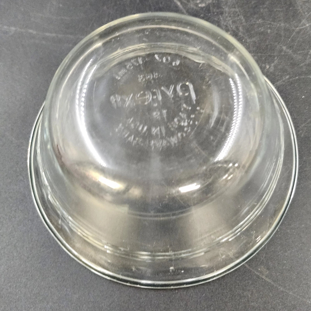 6 Pc Pyrex 463 Clear Glass Custard Cups Bowls Ramekins 6 oz Scalloped Flared Rim