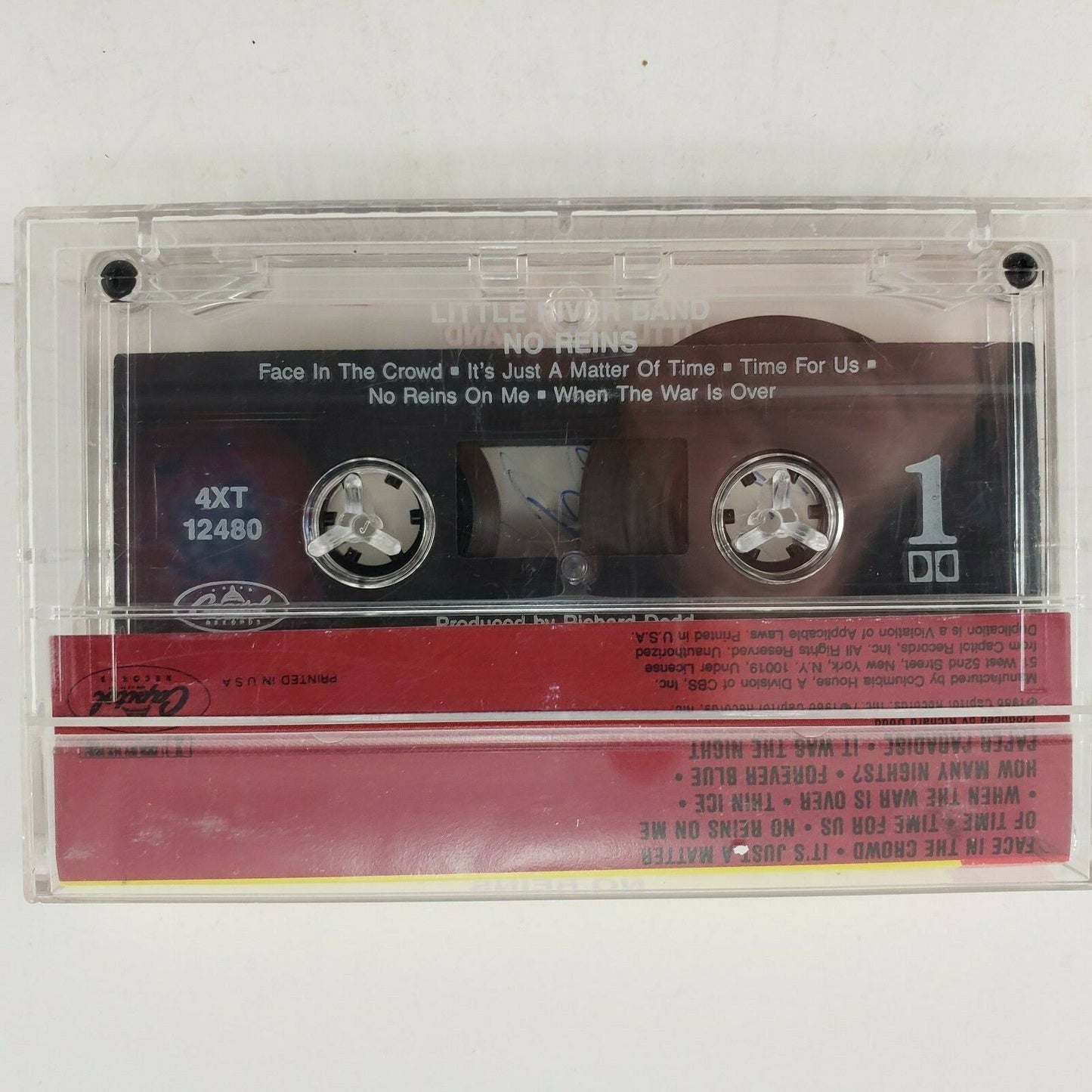 Little River Band No Reins Cassette 1986 Capitol
