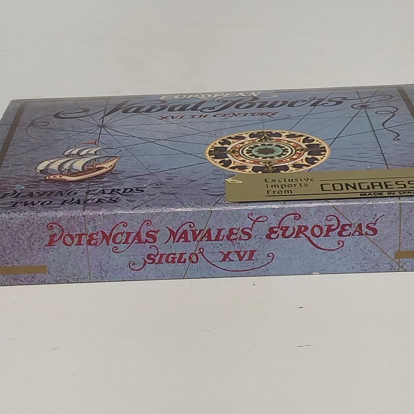 Fournier Naval Powers Playing Cards 2 Deck Set Spain 16th Century Vintage