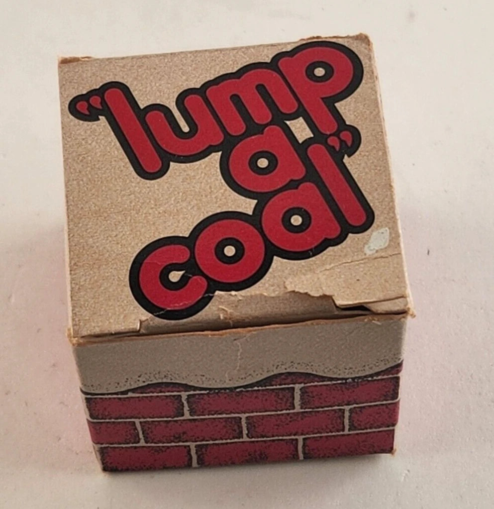 Christmas Gag Gift Lump of Coal in Box 9653 Wile E Enterprises Vintage 1978
