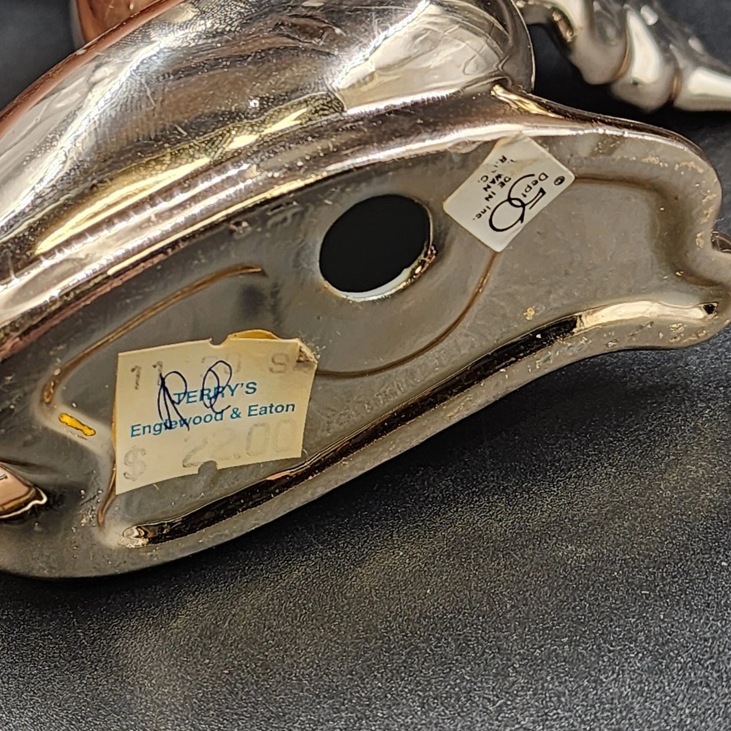 Department 56 Cherub Angel Figurine 6.5" Gold Tone Polyresin Christmas Decor