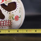 Decorative LED Color Changing Sugar Skull Jack-O'-Lantern Pumpkin 6.5" Halloween