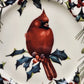 Lenox Accent Luncheon Plate Winter Greeting 9.25" Cardinal Holly Gold Bone China