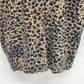 Nina Charles Women's Medium Leopard Print Wool Sweater Brown Animal Print Top