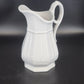 Antique Davenport White Ironstone Water Pitcher Staffordshire
