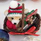 Christmas Holiday Ornament Lot 14 pcs + Tin Coal Mix Boyds Bear Rockwell Apples