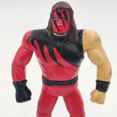 Kane Action Figure WWF Bend Ems Wrestling 1998 Series 8 Just Toys Titan Sports