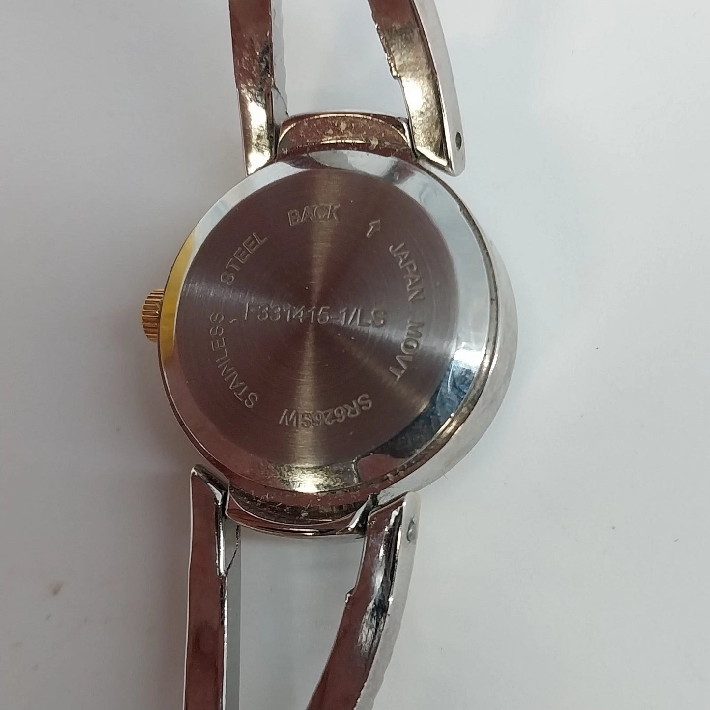Women's Quartz Watch Two Tone Expansion Band Analog Silver Gold Tone Rope Style