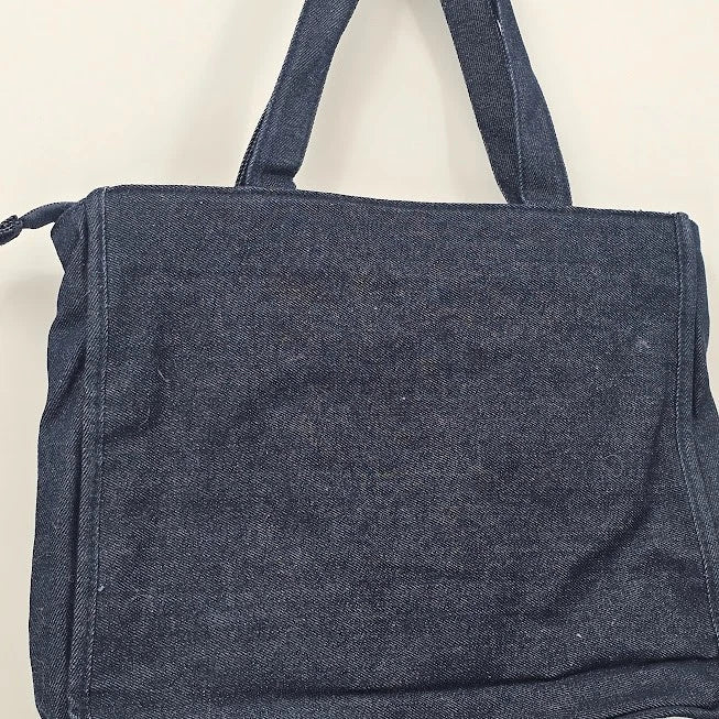 Y2K Denim Tote Bag Boy Chaser Graphic Pop Culture Streetwear Blue Jean Purse Vtg