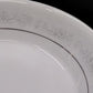 Noritake Cumberland Round Vegetable Bowl 9" White Flowers Platinum Vintage Japan