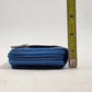 WalletBe Blue Snakeskin Wallet Compact Accordion Zip Credit Card Coin ID Case