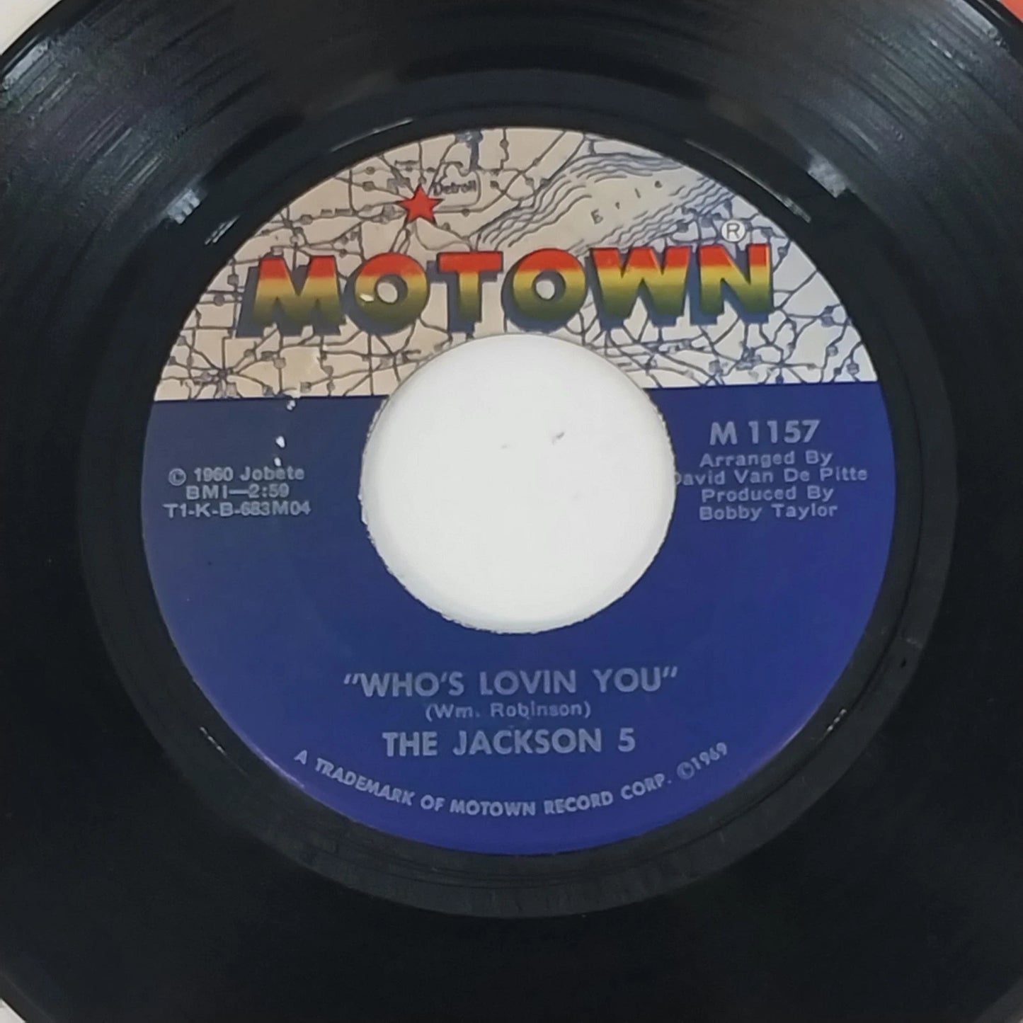 Jackson 5 I Want You Back 45 RPM Vinyl Motown M 1157 1969
