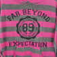 Derek Heart Hoodie Pullover Pink Striped Women's Medium Far Beyond Expectation