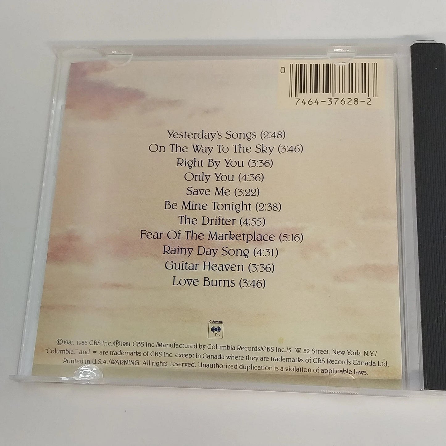 Neil Diamond On The Way To The Sky CD Columbia Record CK 37628 Pop Rock 1986 USA