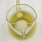 Blendo Yellow to Clear Pitcher w/ Gold Band Ice Lip WV Glass 6.25"x4"