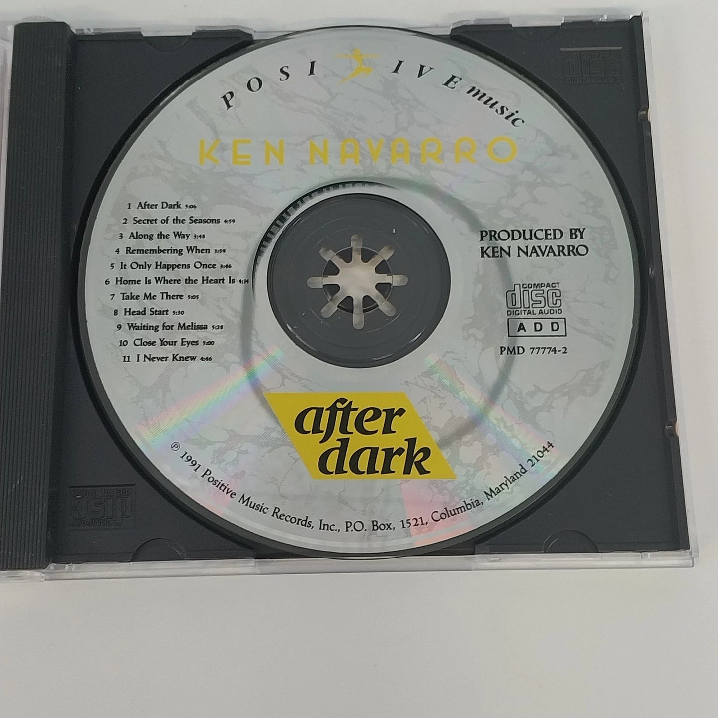 Ken Navarro After Dark CD 1991 Smooth Jazz Guitar Positive Music 11 Tracks Jewel
