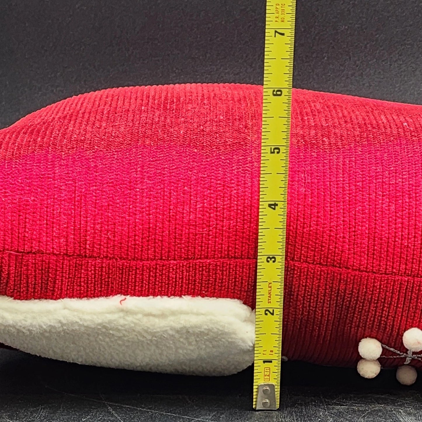 Snowman Accent Throw Pillow LET IT SNOW Tapestry Corduroy 18"x12" Christmas