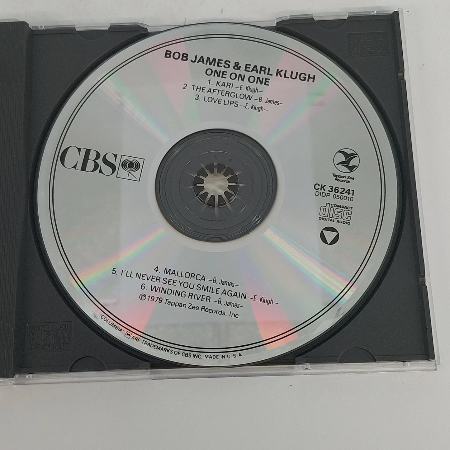 Bob James & Earl Klugh One On One CD Tappan Zee CBS Jazz Fusion 1979 Vintage