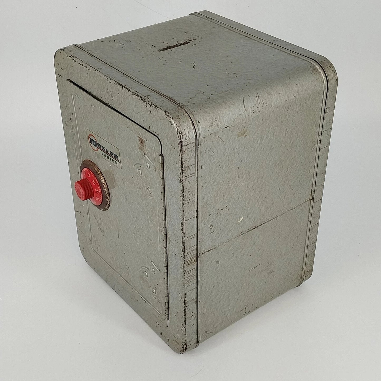 Vintage Mosler Jr Steel Combination Safe Penny Bank with Alarm